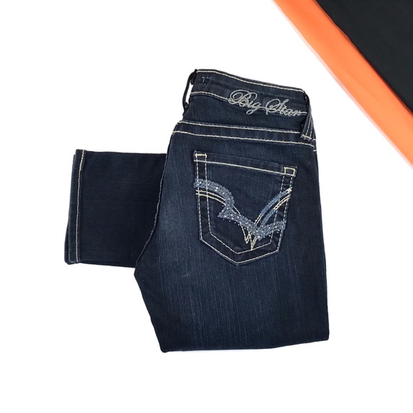 Big Star Denim - Big Star Sweet Skinny Ultra Low Fit Jeans Size 27 Dark Wash